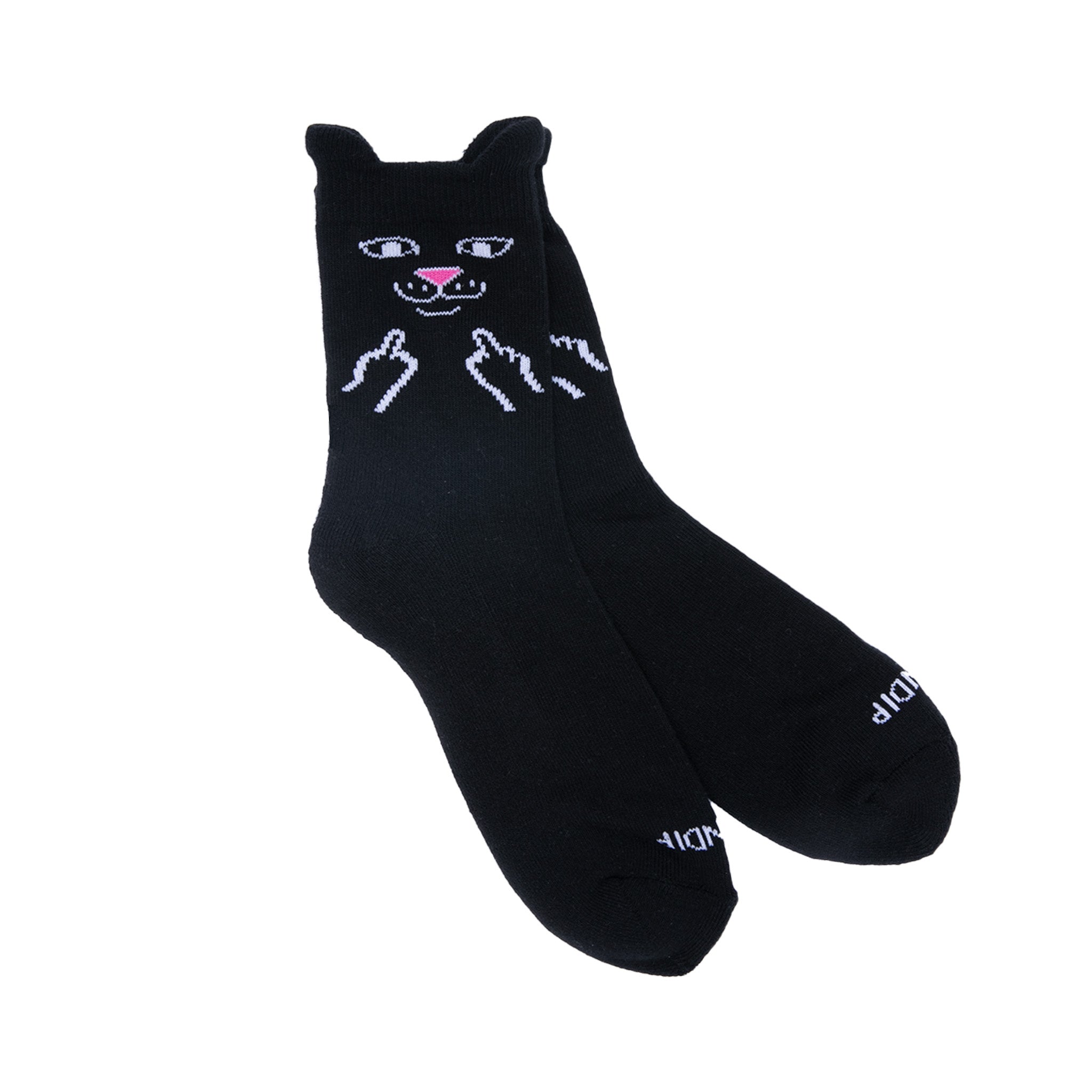 RIPNDIP Jerm Face Mid Socks (Black)