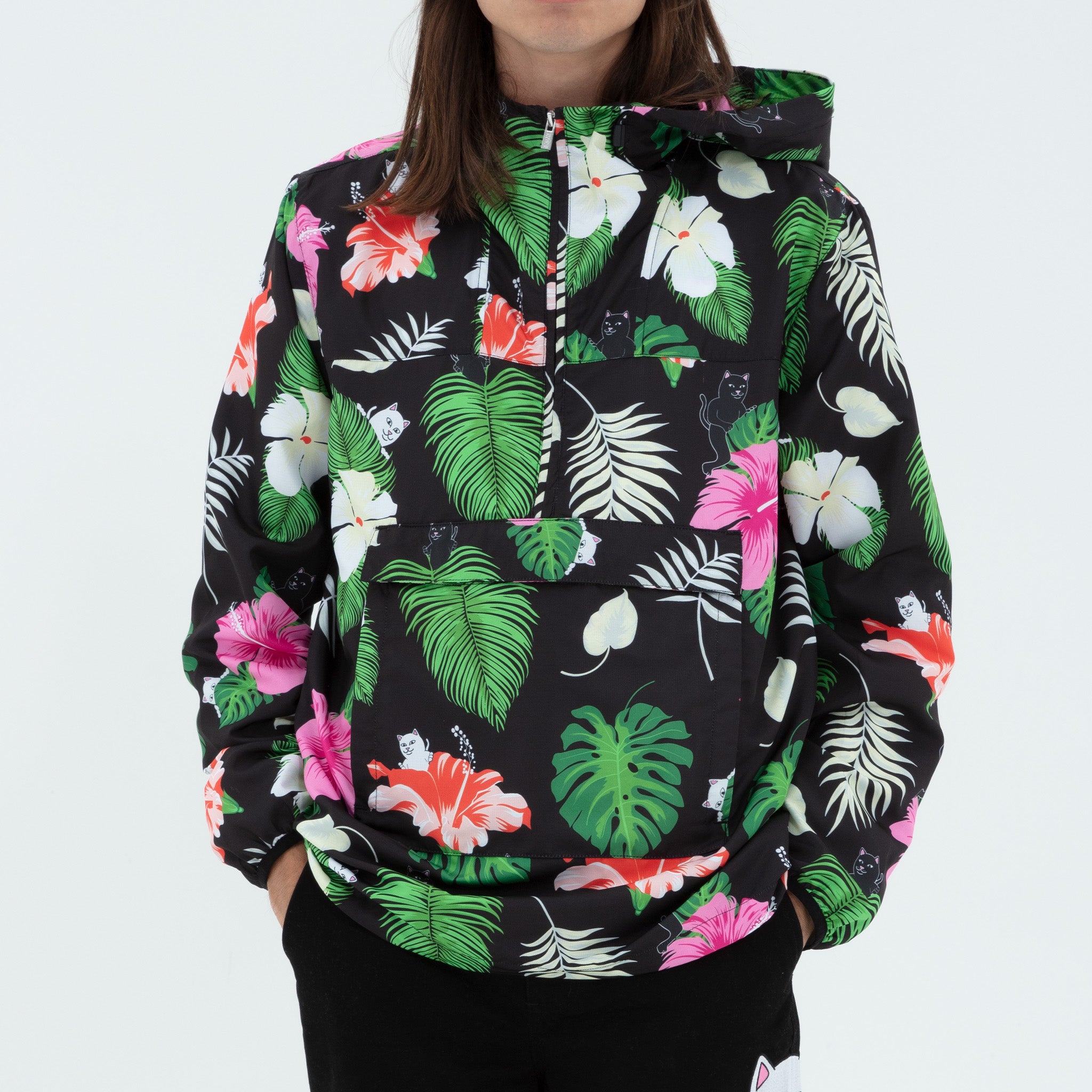 RipNDip Maui Nerm Packable Anorak Jacket (Black)